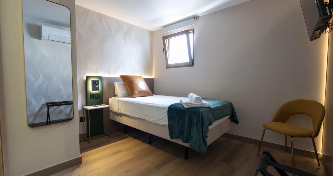 Habitación Individual Estándar Hotel Negresco Plaza Mayor