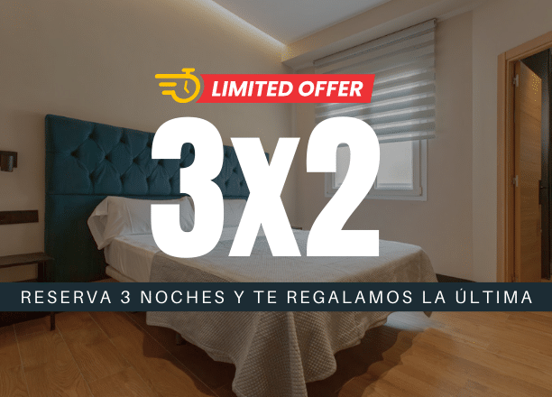 3X2: Reserva 3 noches y te regalamos la última